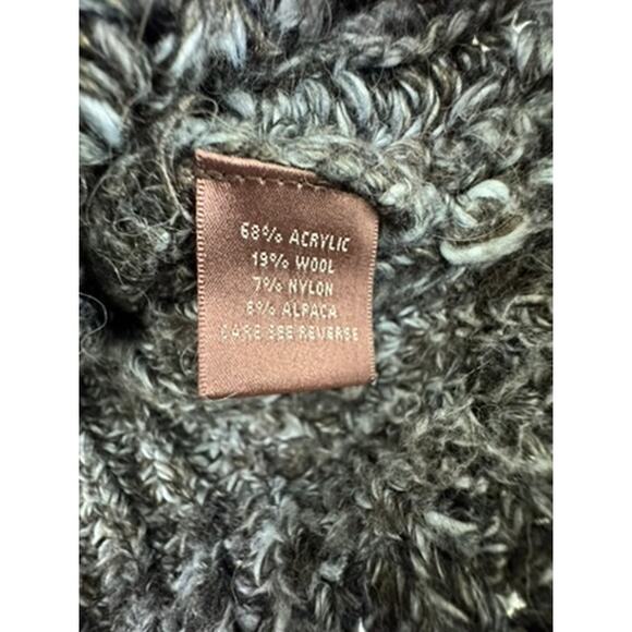 "525 AMERICA" Sweater Womens Cropped Chunky Knit Front Pocket SZ M Workwear Warm - Picture 5 of 11